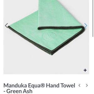 Manduka Equa® Hand Towel - Green Ash. EUC.